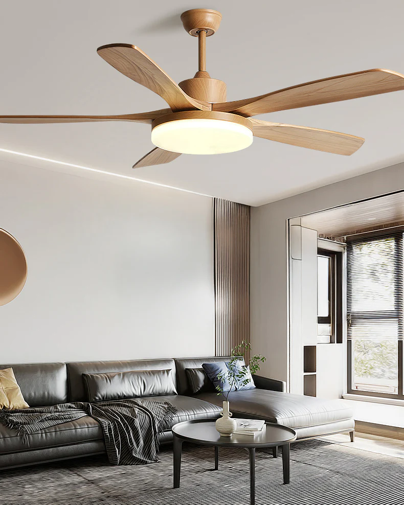 WOMO Modern Wood Ceiling Fan Lamp - WM5209 - Image 7