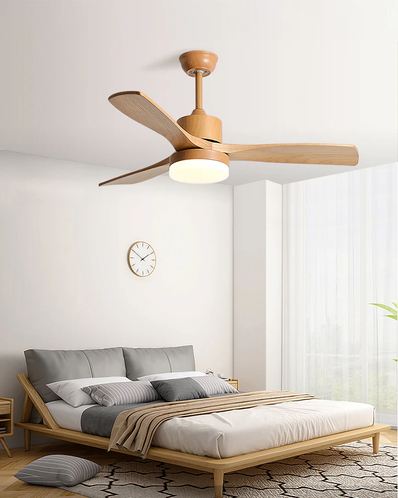 WOMO Modern Wood Ceiling Fan Lamp - WM5209 - Image 8