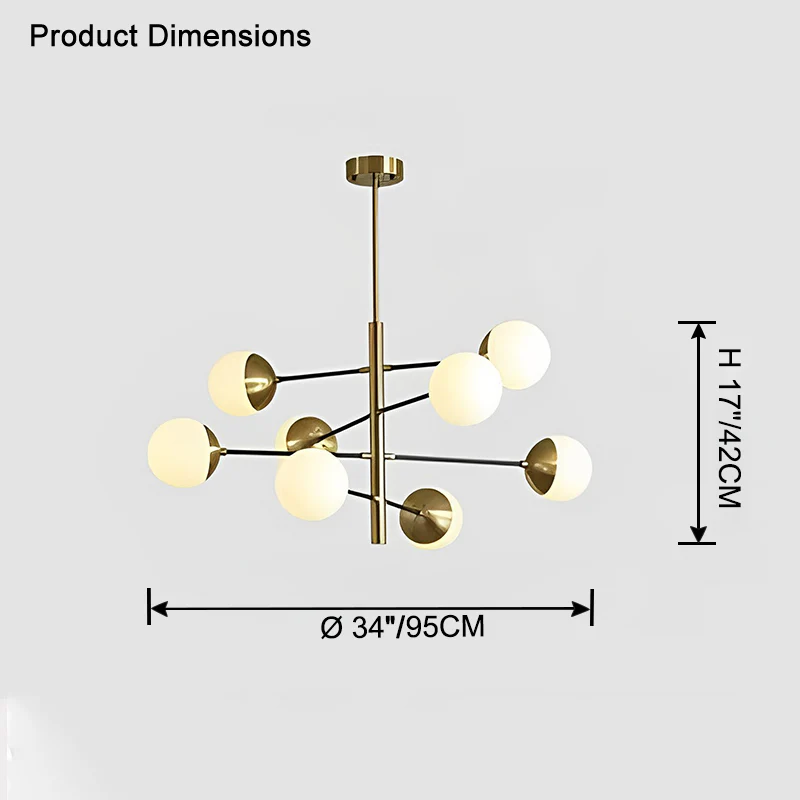 WOMO Molecular Glass Chandelier-WM2495 - Image 16