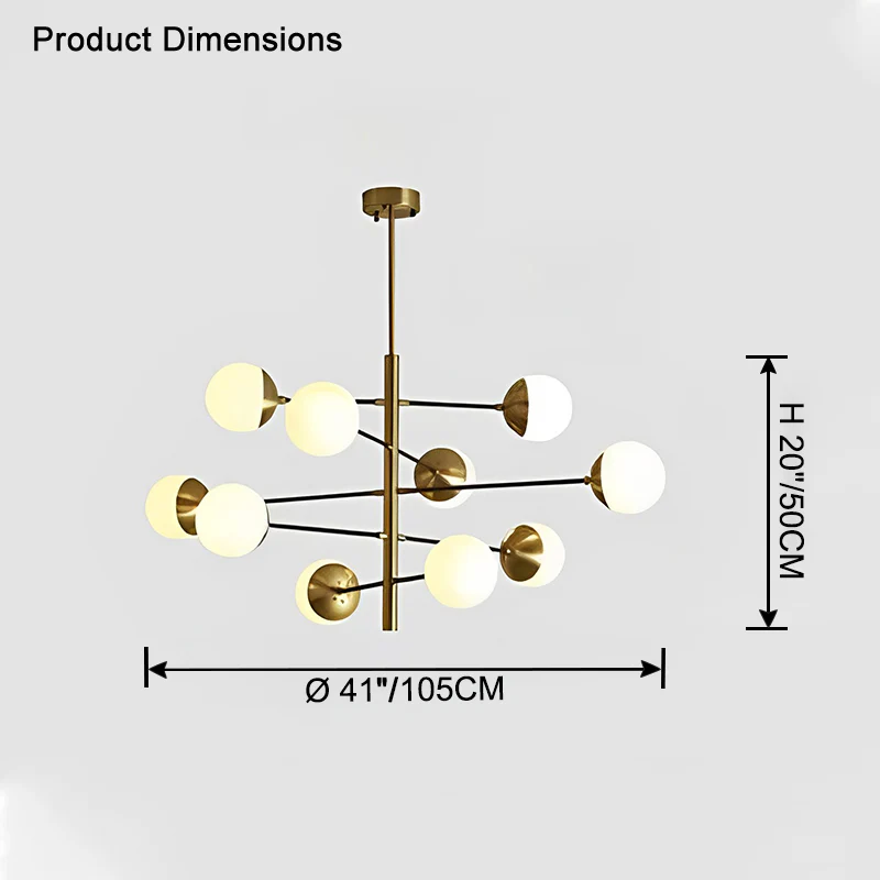 WOMO Molecular Glass Chandelier-WM2495 - Image 18