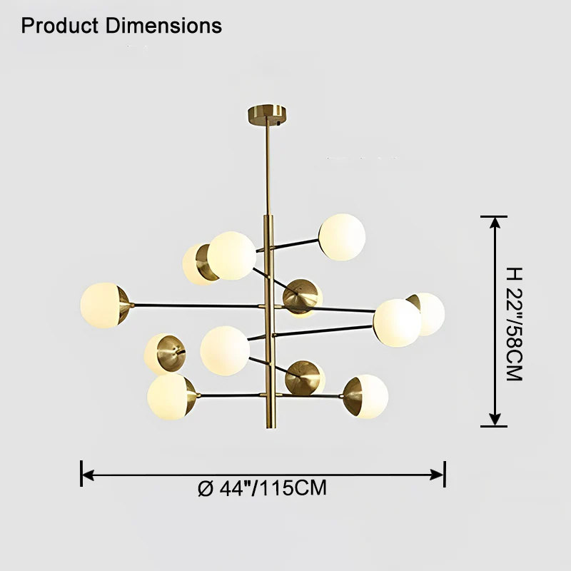 WOMO Molecular Glass Chandelier-WM2495 - Image 20