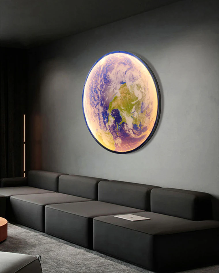 WOMO Moon/Earth Round Wall Sconce-WM6102 - Image 3