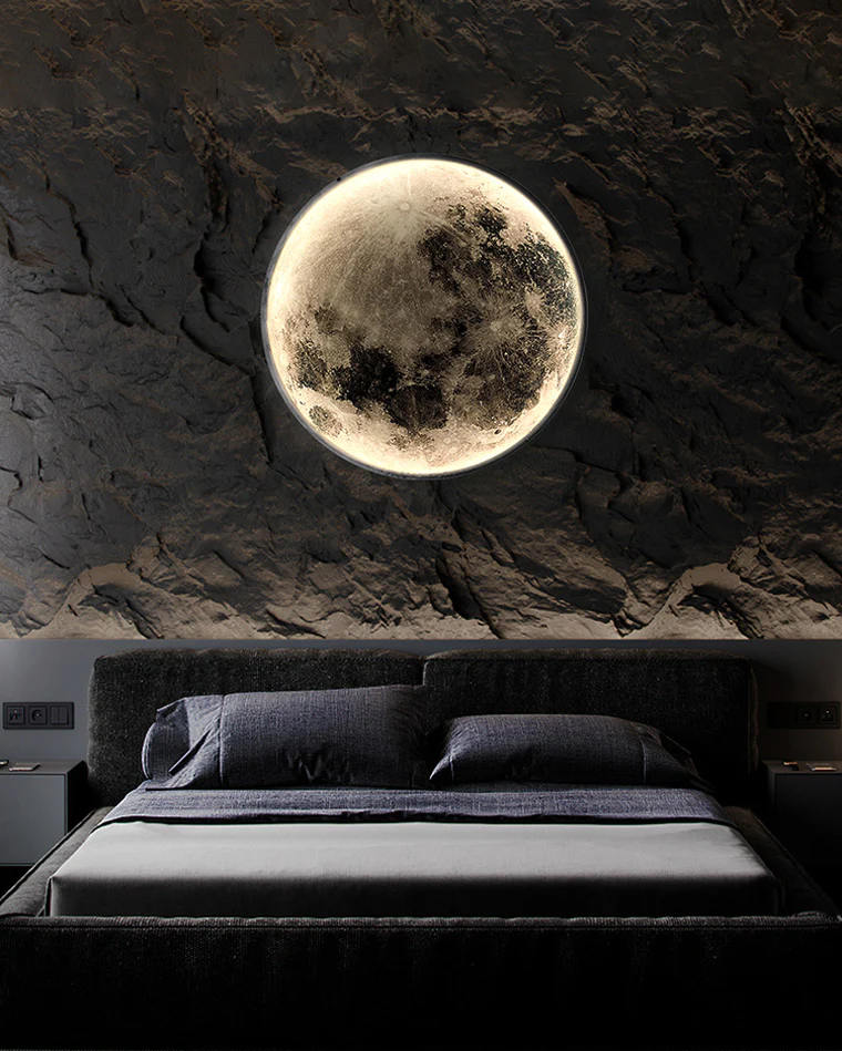 WOMO Moon/Earth Round Wall Sconce-WM6102 - Image 4