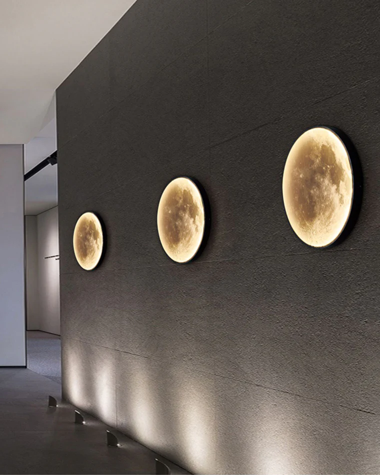 WOMO Moon/Earth Round Wall Sconce-WM6102 - Image 5