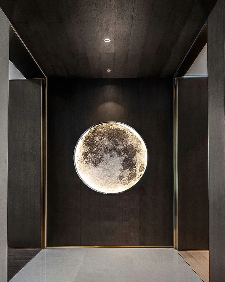 WOMO Moon/Earth Round Wall Sconce-WM6102 - Image 9