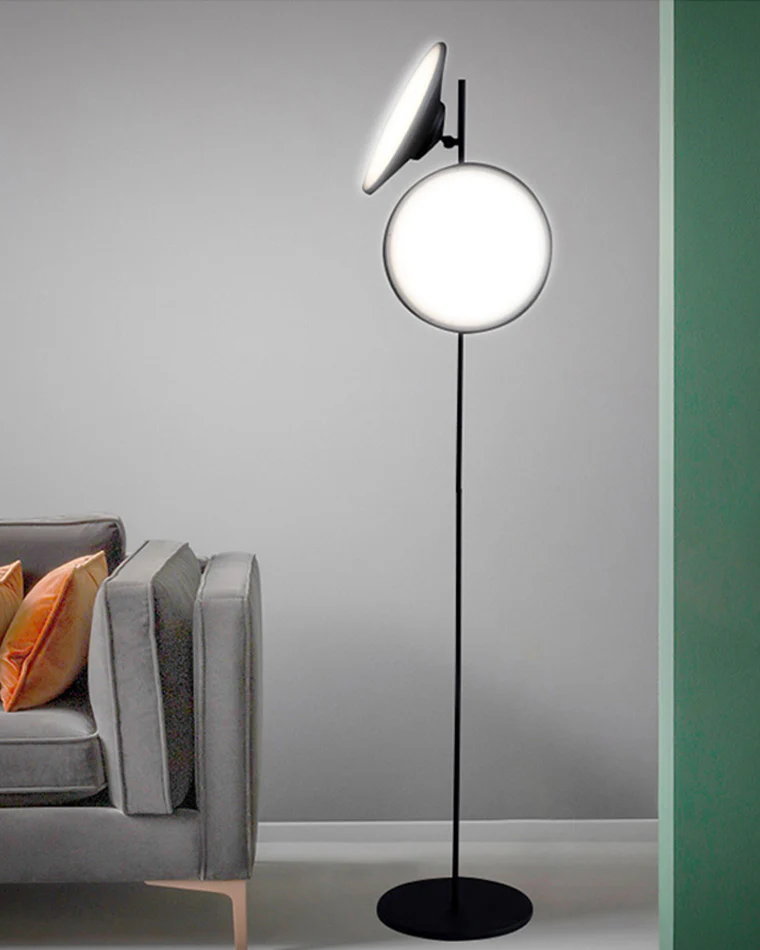 WOMO 2-bulb Moons Reading Floor Lamp-WM7076 - Image 12