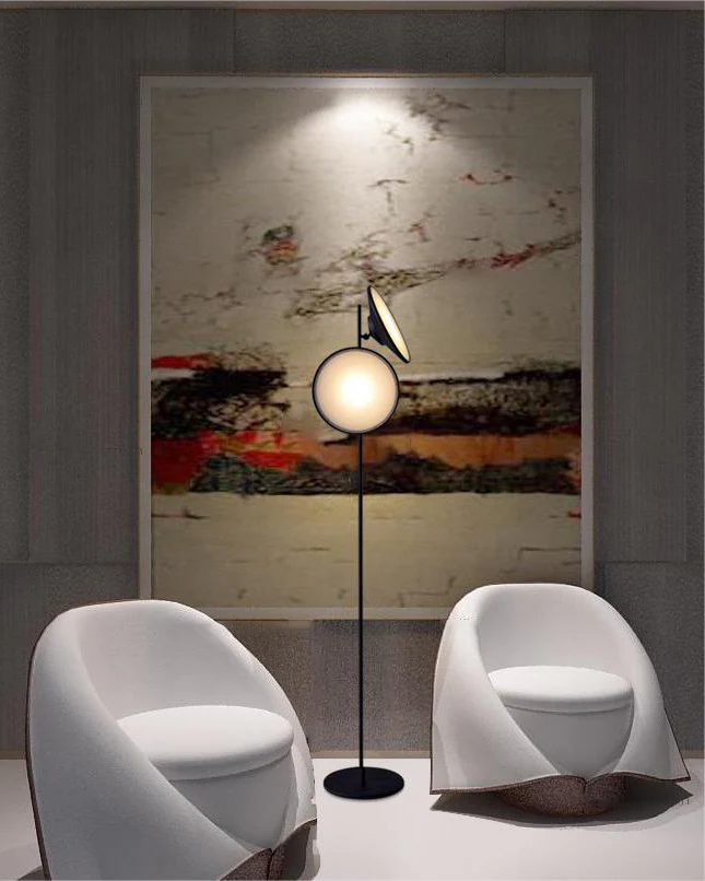 WOMO 2-bulb Moons Reading Floor Lamp-WM7076 - Image 3