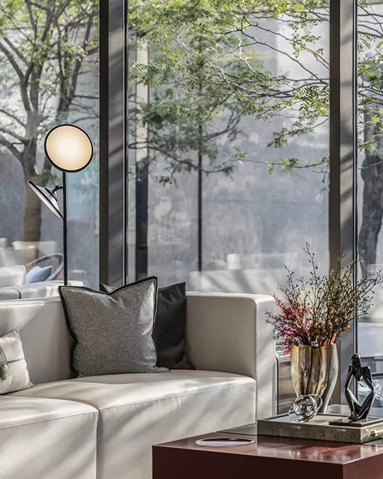 WOMO 2-bulb Moons Reading Floor Lamp-WM7076 - Image 5