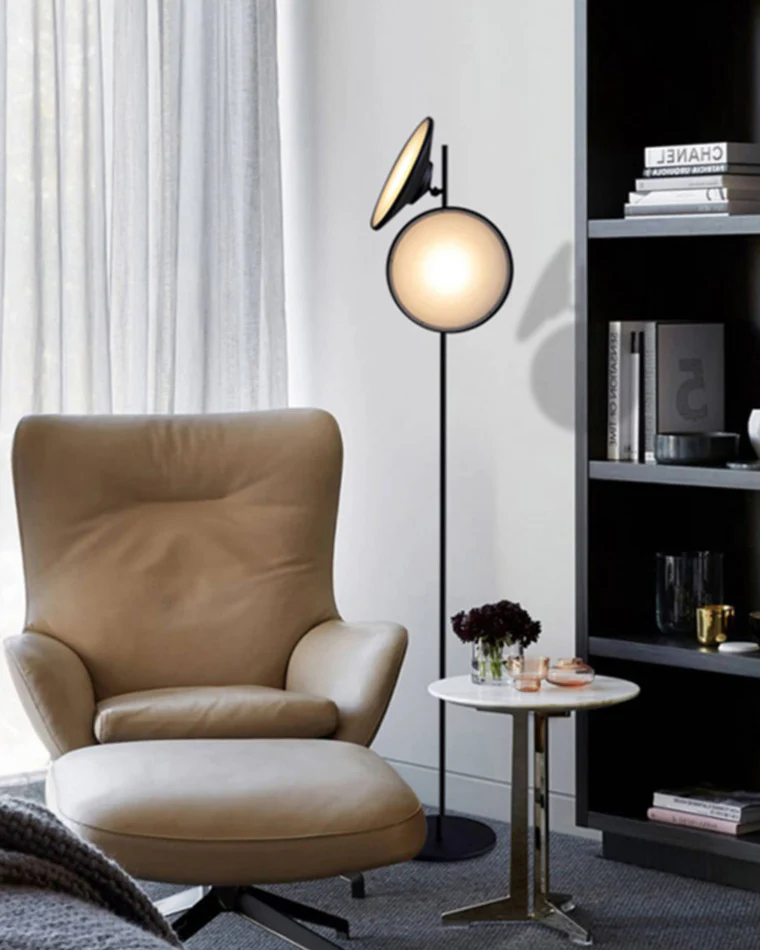 WOMO 2-bulb Moons Reading Floor Lamp-WM7076 - Image 8