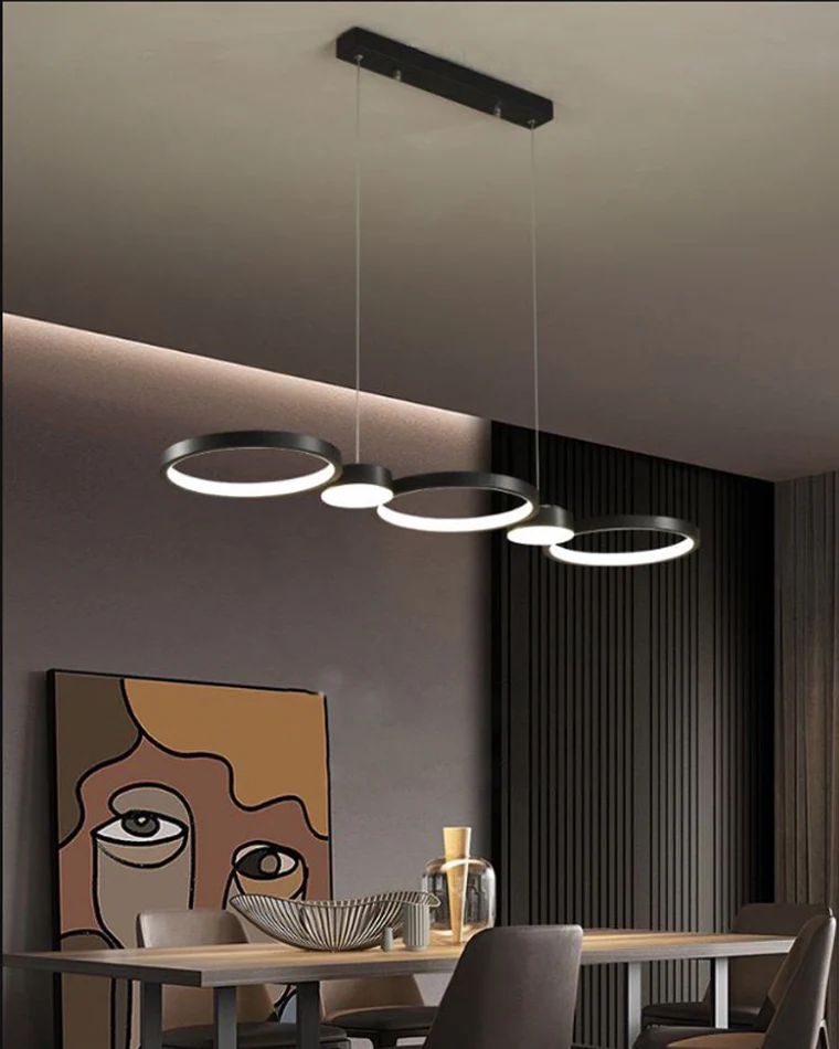 WOMO Multi Circle Linear Pendant Light-WM2765 - Image 3