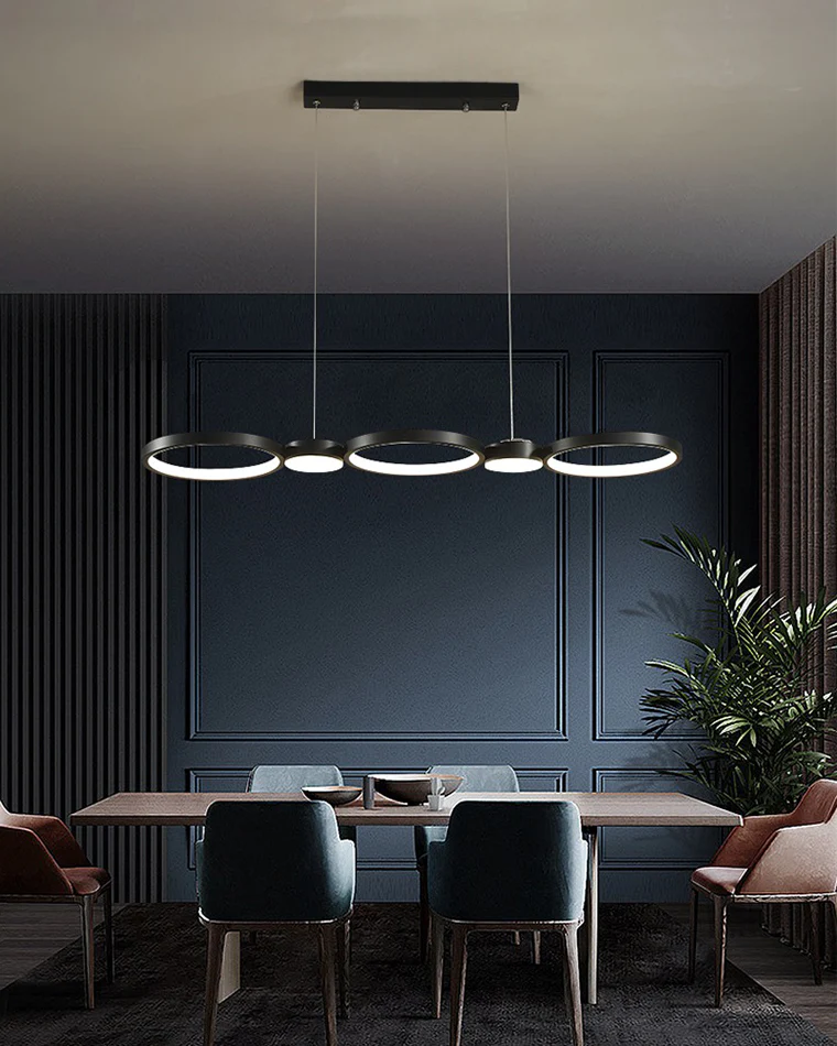 WOMO Multi Circle Linear Pendant Light-WM2765 - Image 4