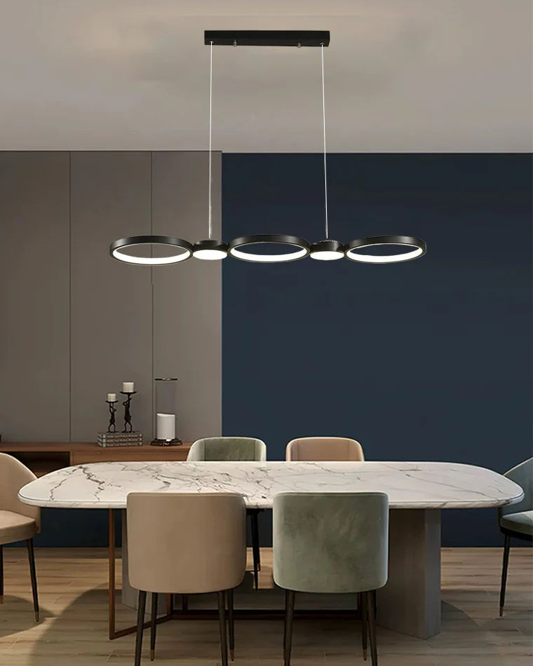 WOMO Multi Circle Linear Pendant Light-WM2765 - Image 6