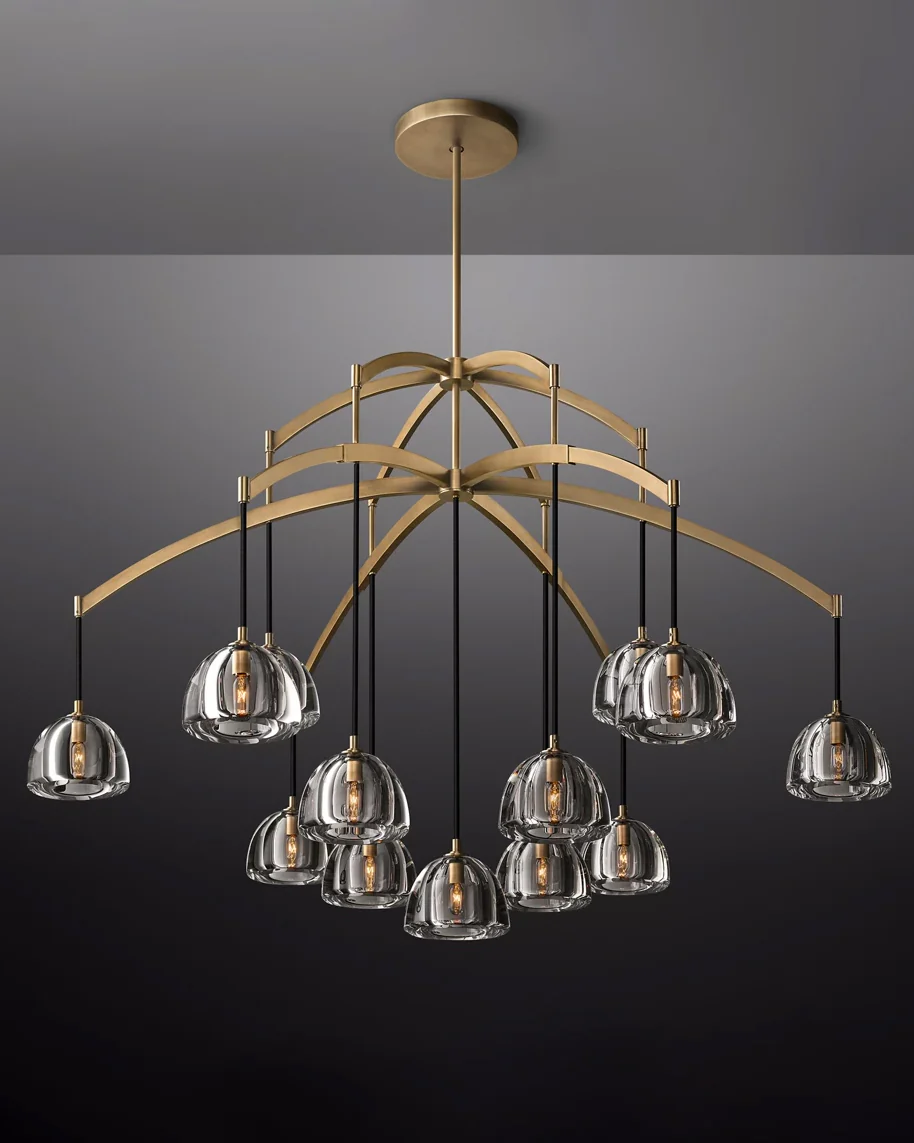WOMO Multi Light Crystal Pendant Chandelier-WM2828 - Image 11