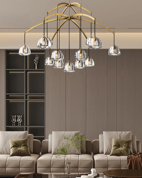 WOMO Multi Light Crystal Pendant Chandelier-WM2828 - Image 2