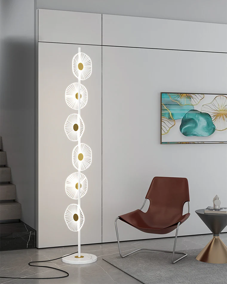 WOMO Multi-light Dimmable Floor Lamp with Remote-WM7075 - Image 3