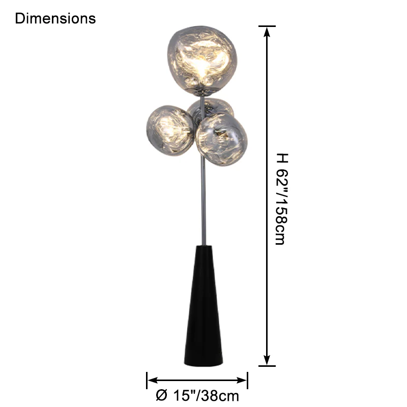 WOMO Multi Light Melt Lava Floor Lamp-WM7114 - Image 13