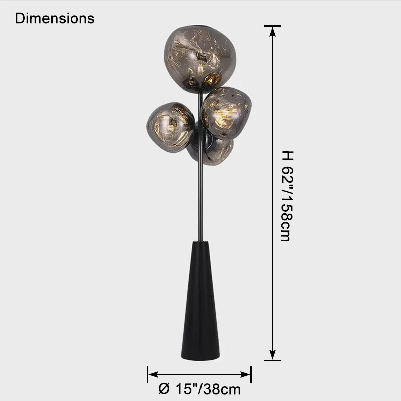 WOMO Multi Light Melt Lava Floor Lamp-WM7114 - Image 17