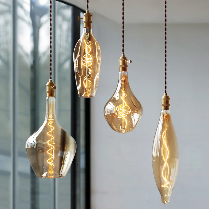 WOMO Multi-Shaped Glass Pendant Light-WM3006 - Image 3