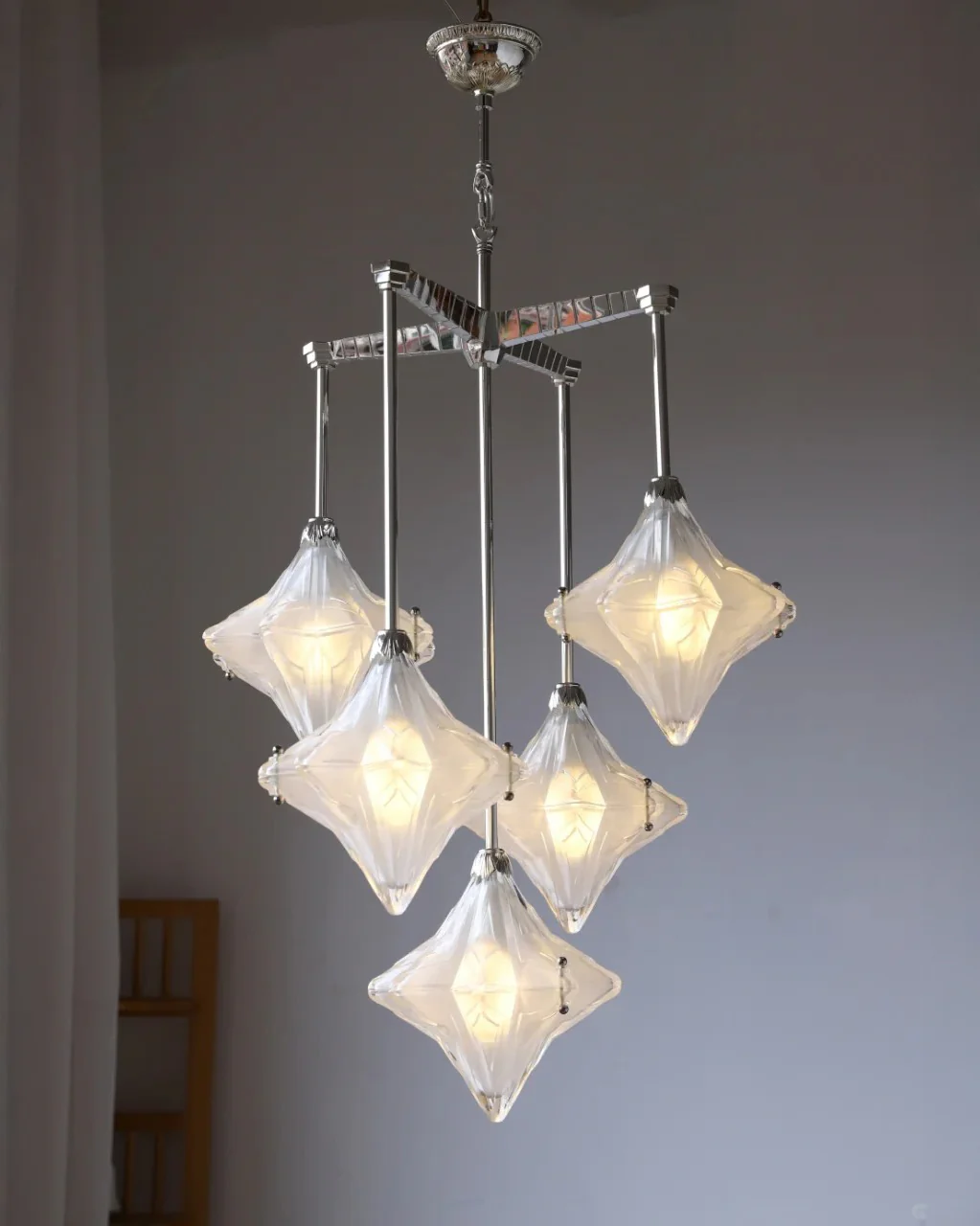 WOMO Multi Star Glass Chandelier-WM3083 - Image 2