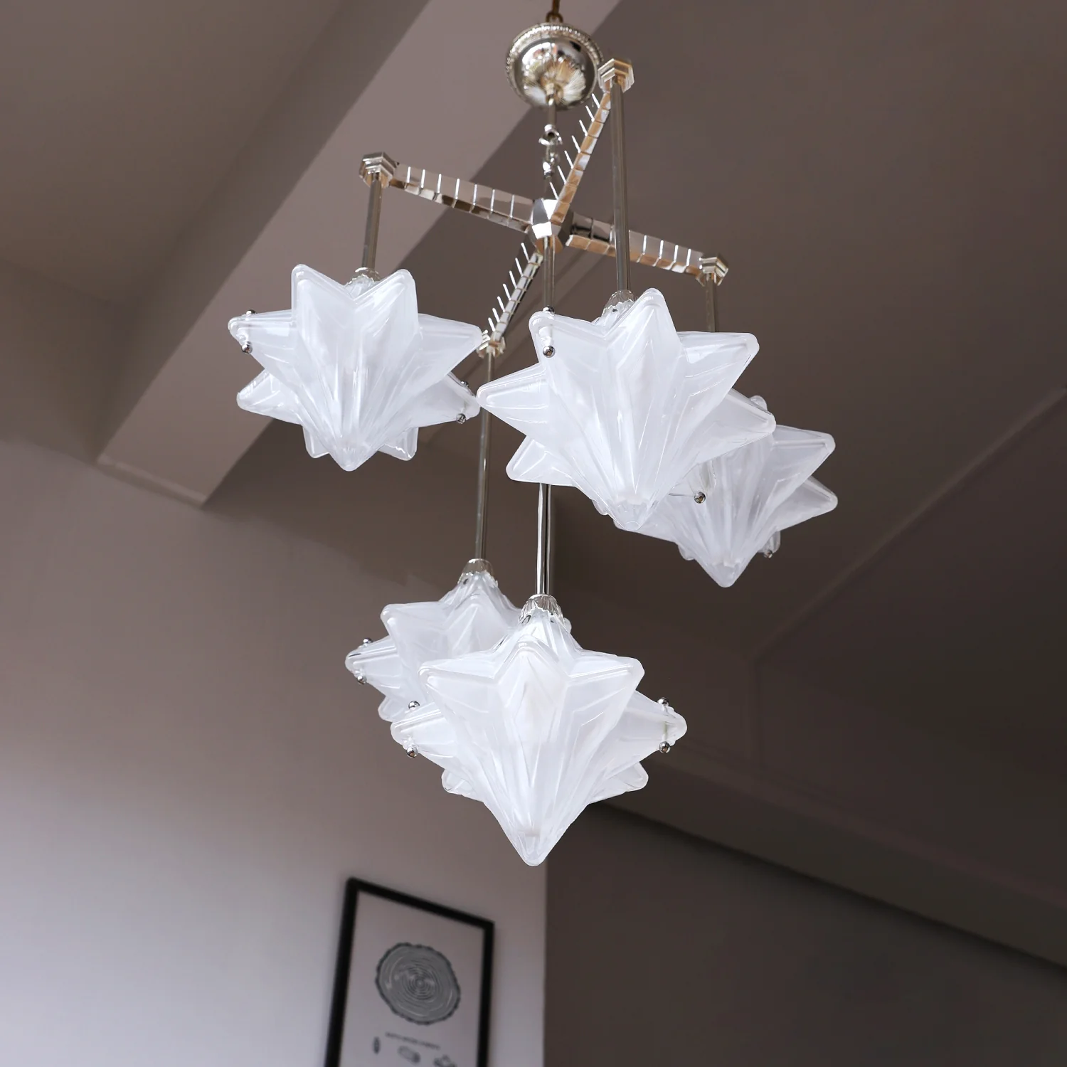 WOMO Multi Star Glass Chandelier-WM3083 - Image 4