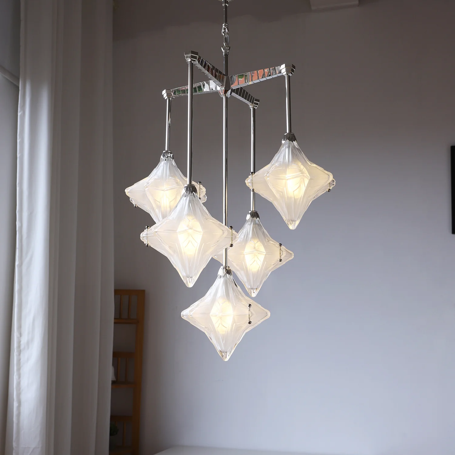 WOMO Multi Star Glass Chandelier-WM3083 - Image 5