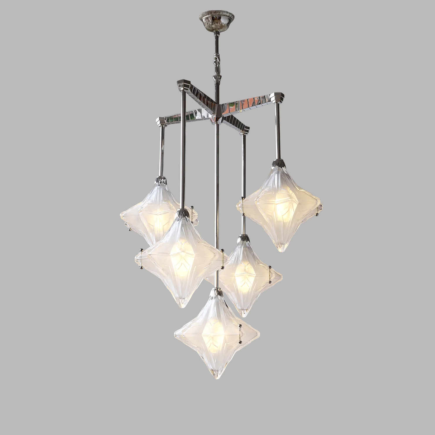 WOMO Multi Star Glass Chandelier-WM3083 - Image 9