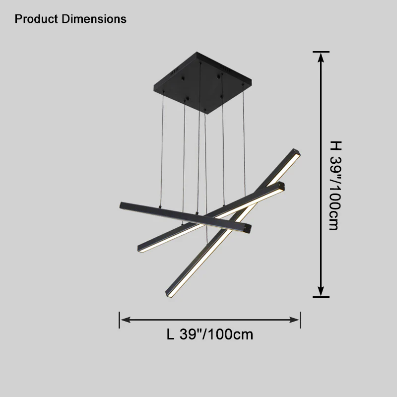 WOMO Multi Sticks Linear Chandelier-WM2634 - Image 10