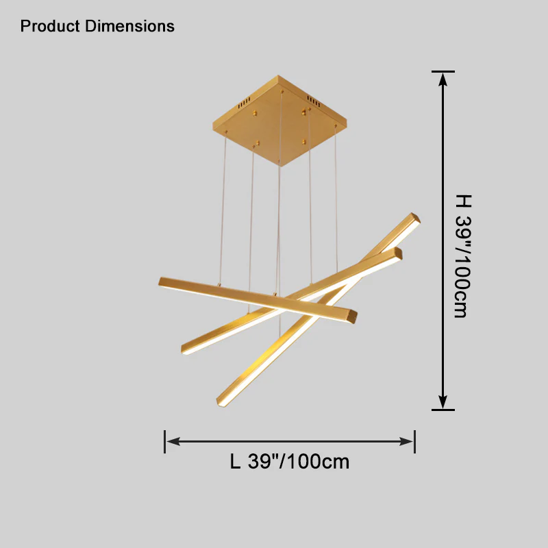 WOMO Multi Sticks Linear Chandelier-WM2634 - Image 12