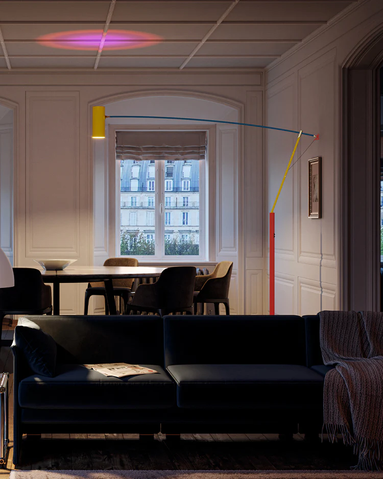 WOMO Multicolour Cantilever Floor Lamp-WM7103 - Image 6