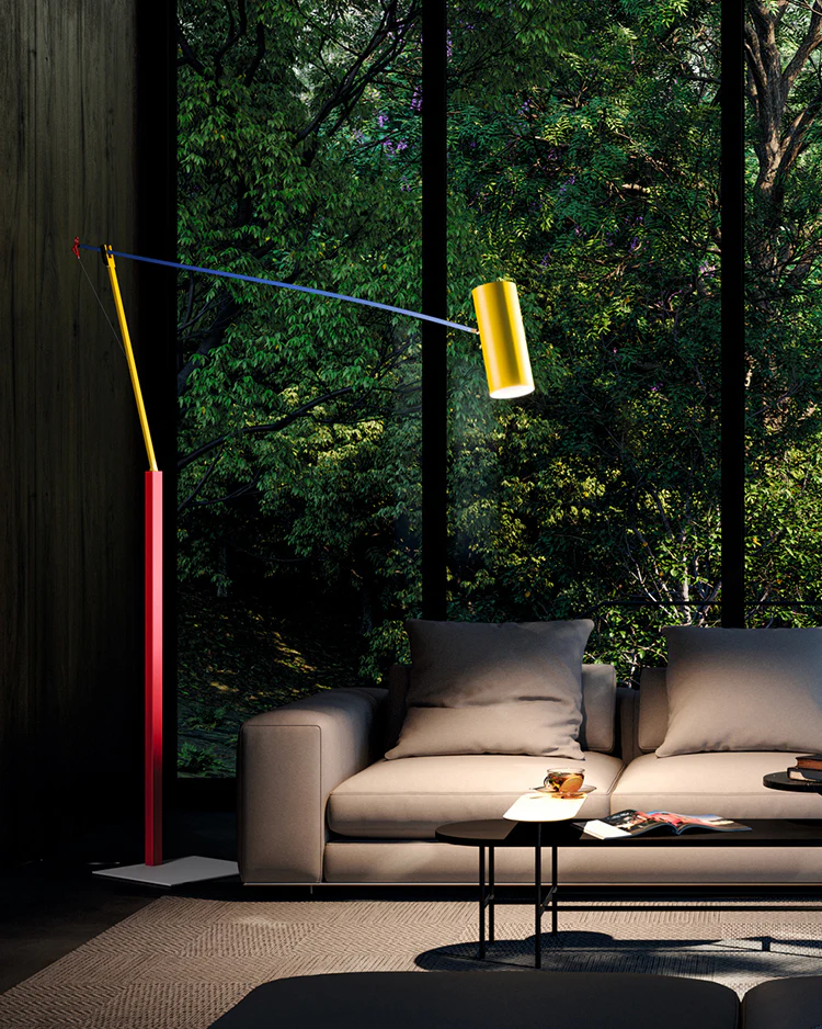 WOMO Multicolour Cantilever Floor Lamp-WM7103 - Image 7