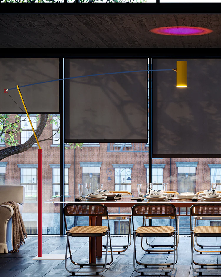 WOMO Multicolour Cantilever Floor Lamp-WM7103 - Image 8