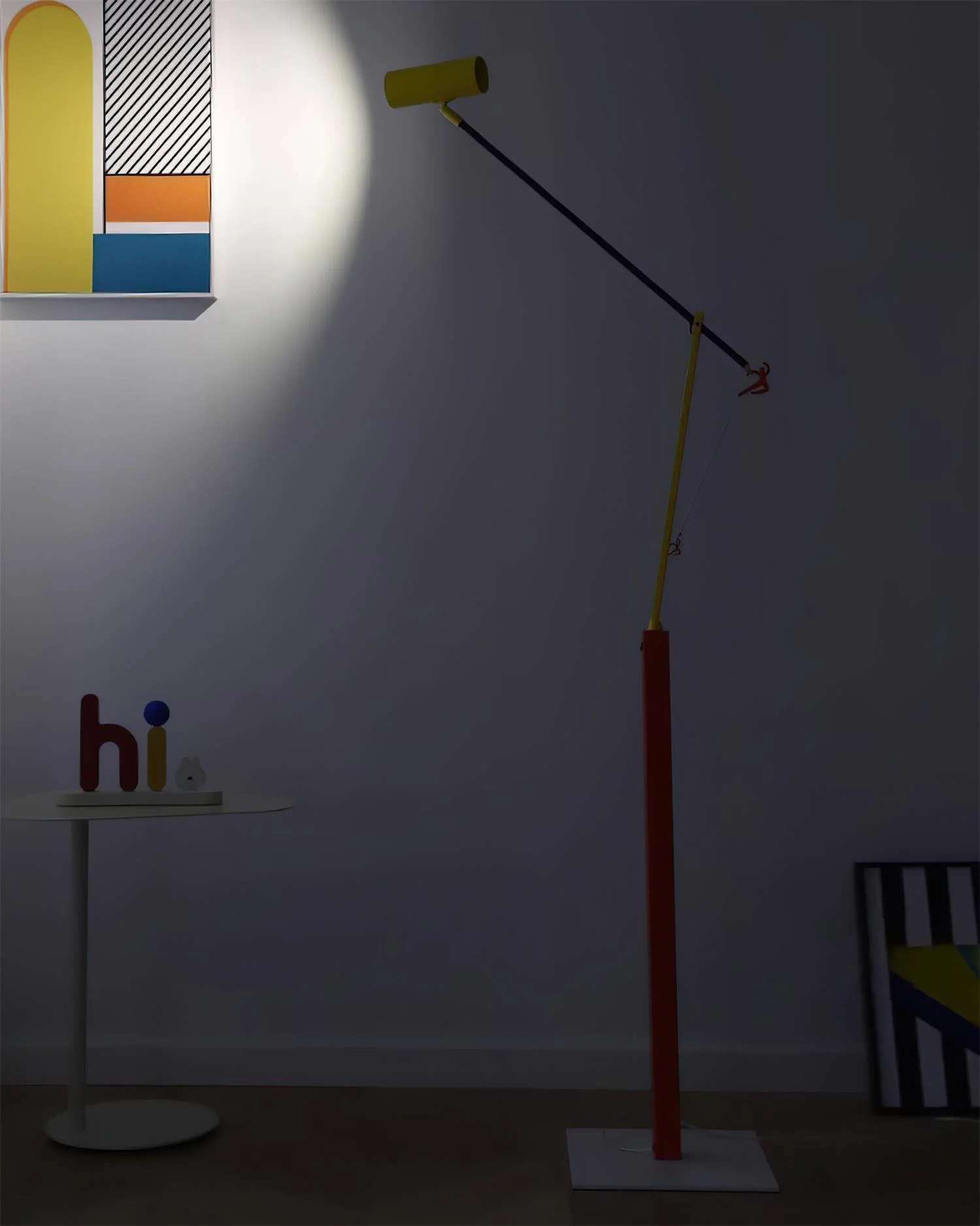 WOMO Multicolour Cantilever Floor Lamp-WM7103 - Image 9