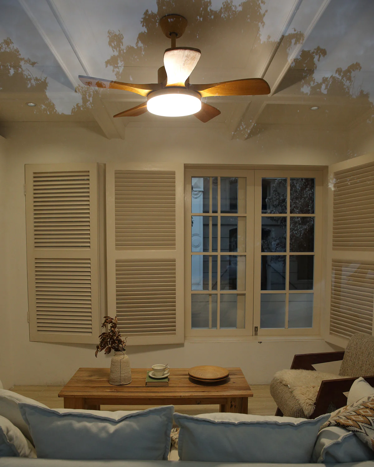 WOMO Scandi Reversible Ceiling Fan with Light-WM5002 - Image 111