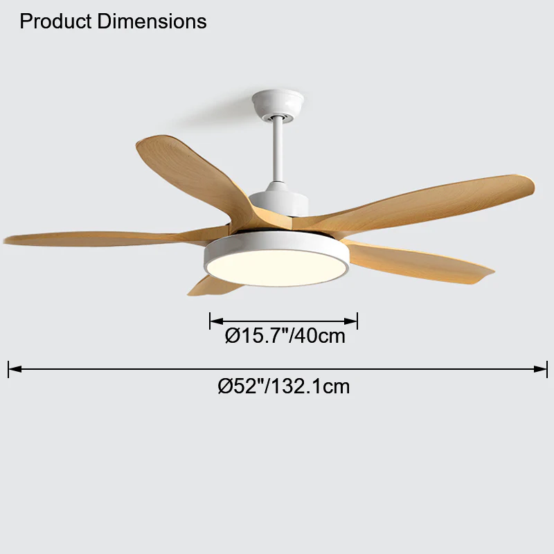 WOMO Scandi Reversible Ceiling Fan with Light-WM5002 - Image 39