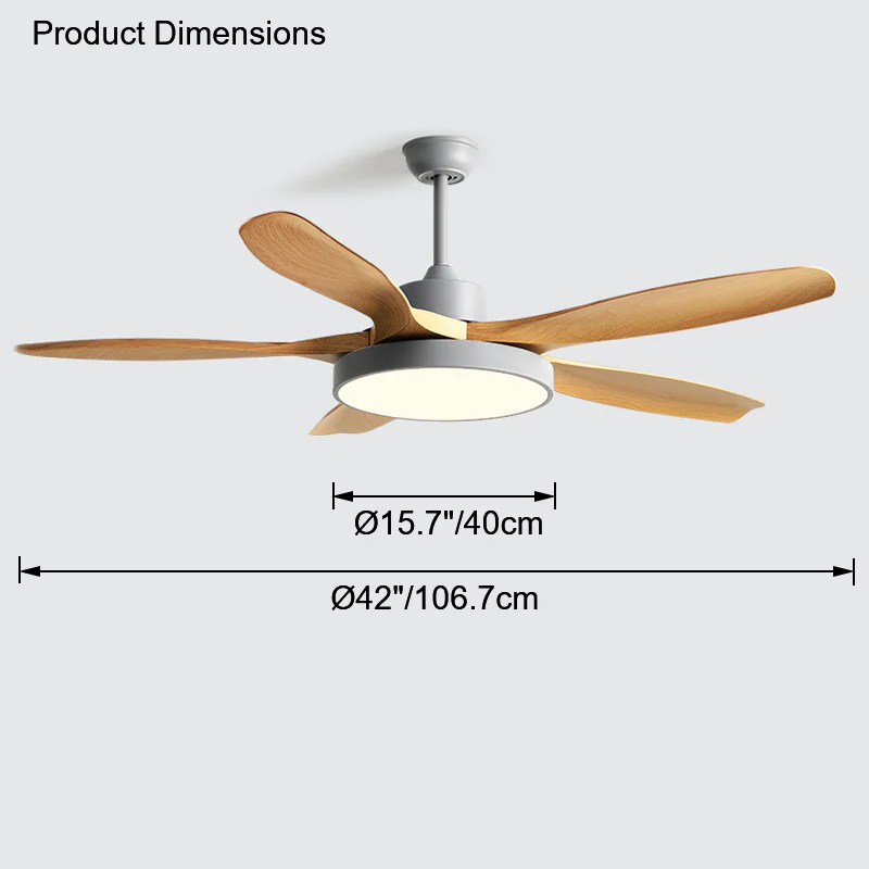 WOMO Scandi Reversible Ceiling Fan with Light-WM5002 - Image 41