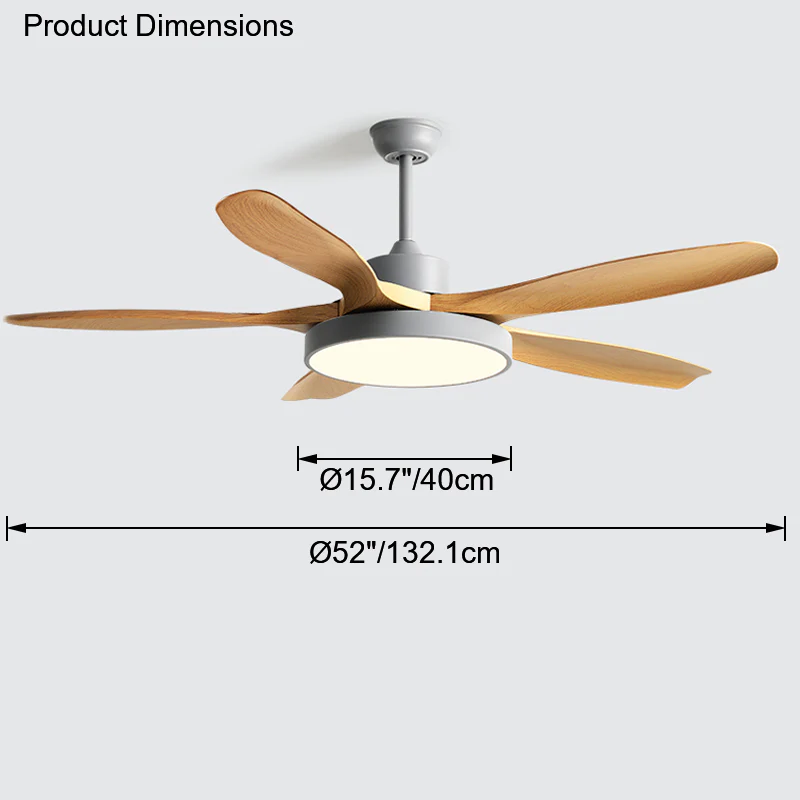 WOMO Scandi Reversible Ceiling Fan with Light-WM5002 - Image 43