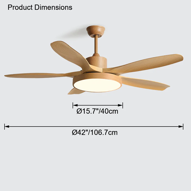 WOMO Scandi Reversible Ceiling Fan with Light-WM5002 - Image 49
