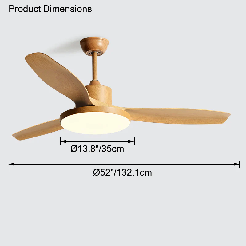 WOMO Scandi Reversible Ceiling Fan with Light-WM5002 - Image 55