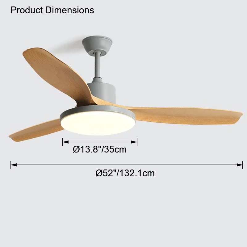 WOMO Scandi Reversible Ceiling Fan with Light-WM5002 - Image 67