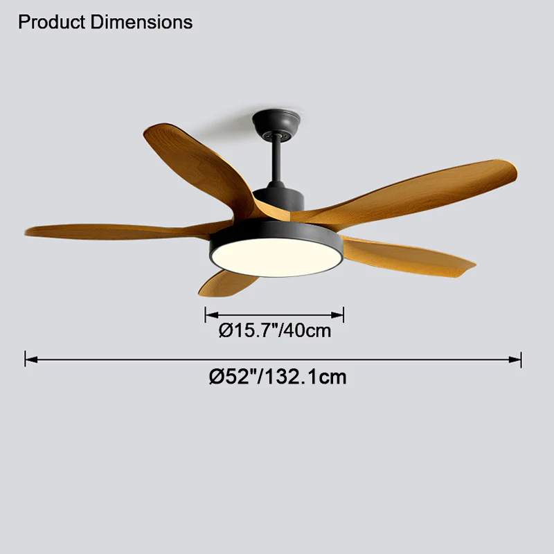 WOMO Scandi Reversible Ceiling Fan with Light-WM5002 - Image 79