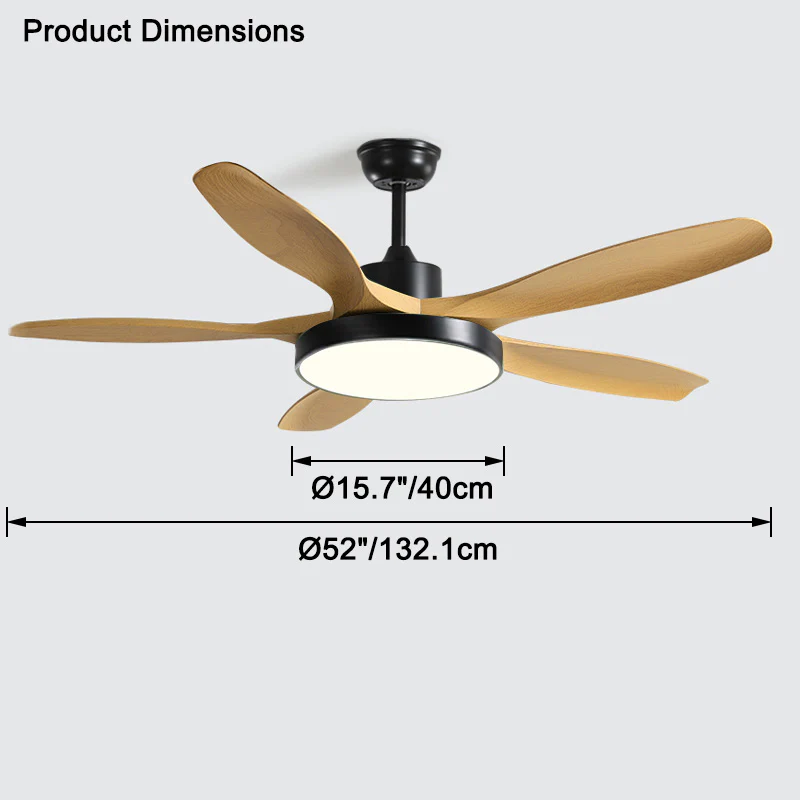 WOMO Scandi Reversible Ceiling Fan with Light-WM5002 - Image 89