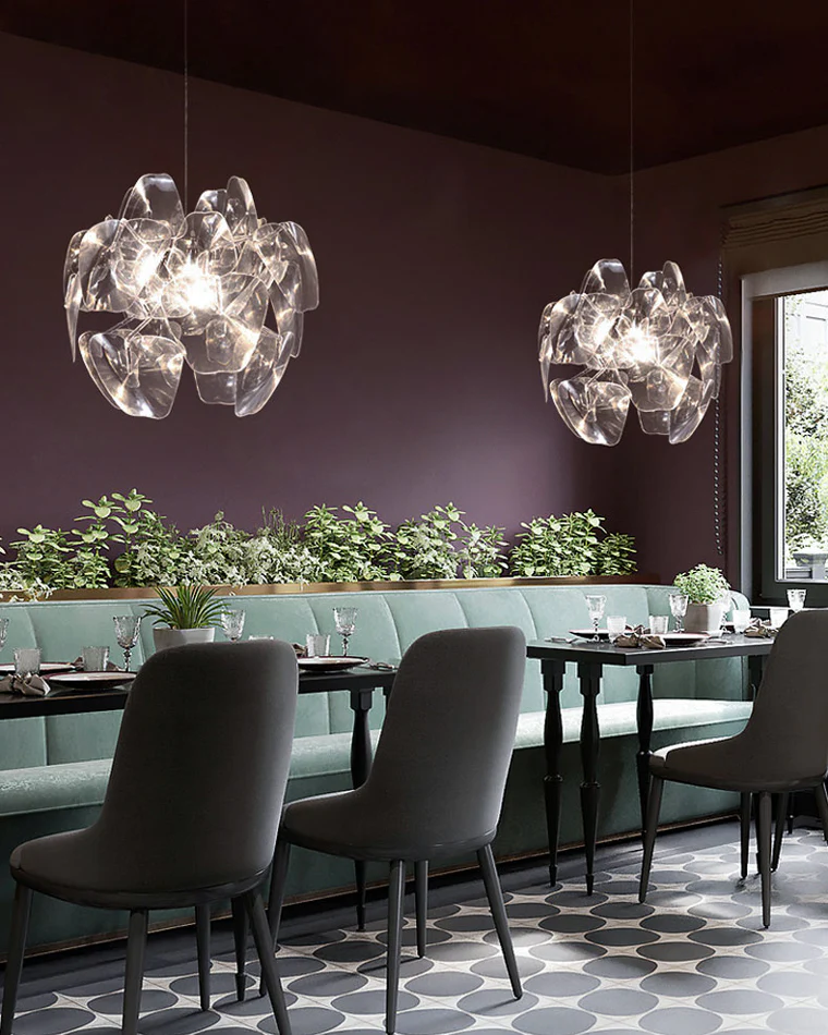 WOMO Mirrored Lucite Chandelier-WM2197 - Image 12
