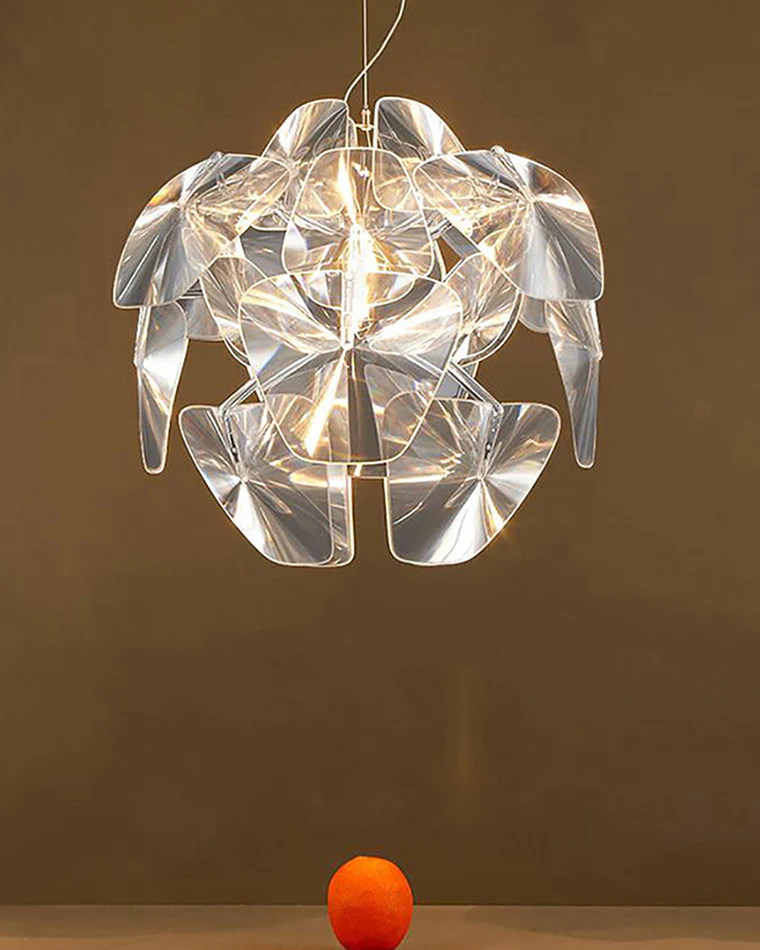 WOMO Mirrored Lucite Chandelier-WM2197 - Image 14