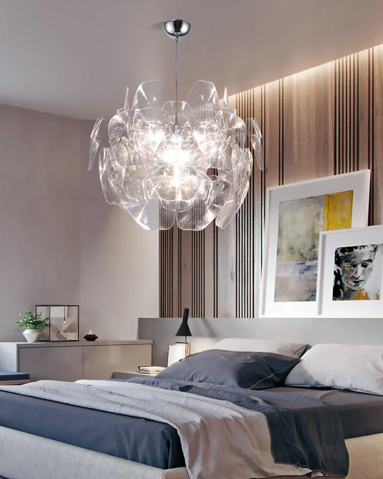 WOMO Mirrored Lucite Chandelier-WM2197 - Image 15