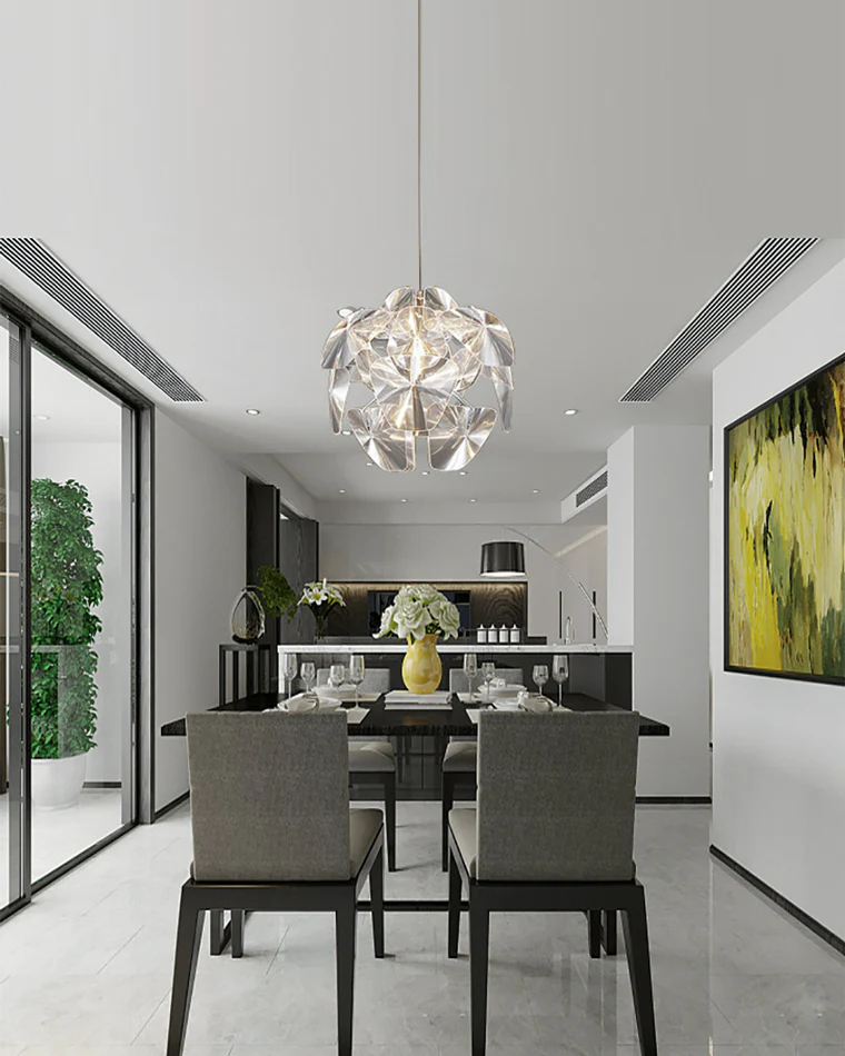 WOMO Mirrored Lucite Chandelier-WM2197 - Image 16