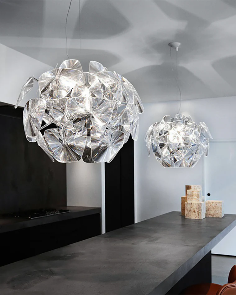 WOMO Mirrored Lucite Chandelier-WM2197 - Image 17