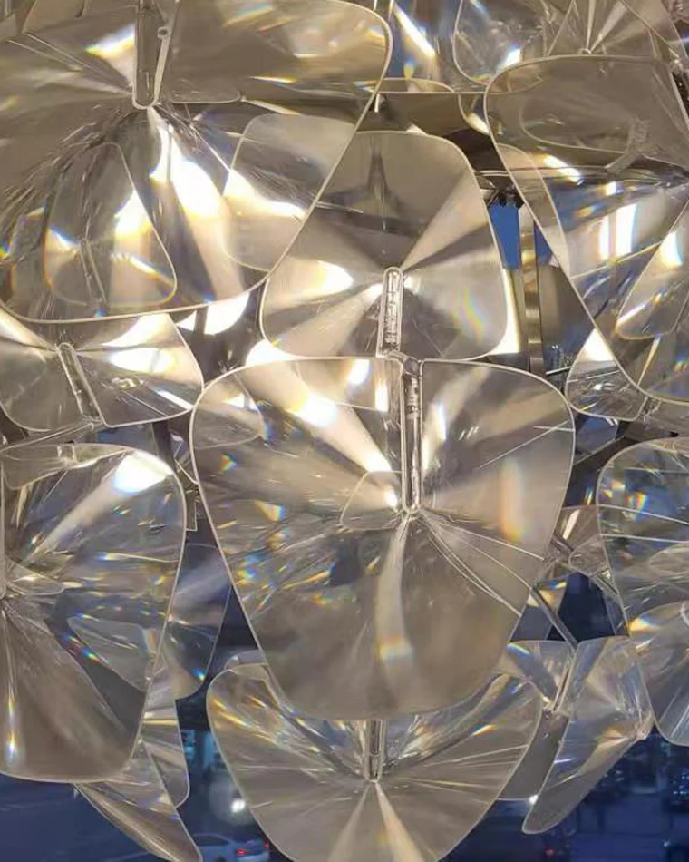 WOMO Mirrored Lucite Chandelier-WM2197 - Image 19