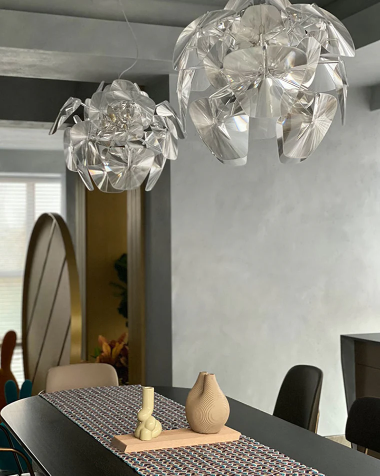 WOMO Mirrored Lucite Chandelier-WM2197 - Image 30