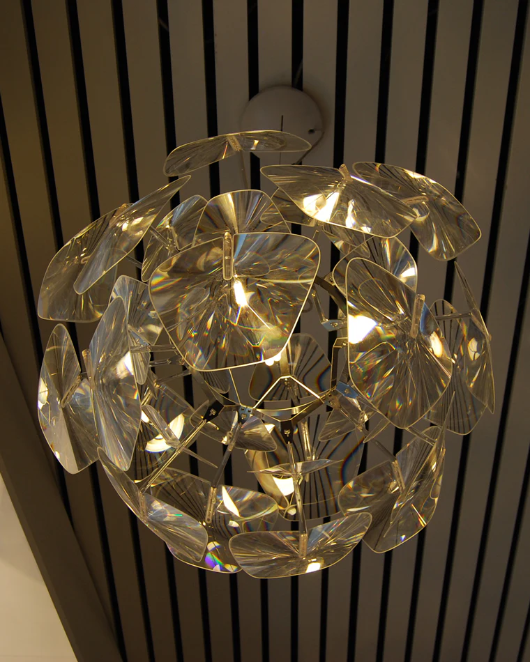 WOMO Mirrored Lucite Chandelier-WM2197 - Image 33
