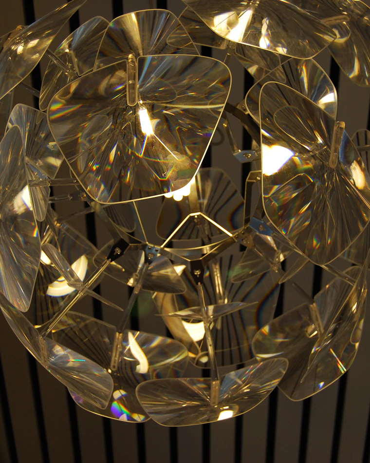 WOMO Mirrored Lucite Chandelier-WM2197 - Image 36